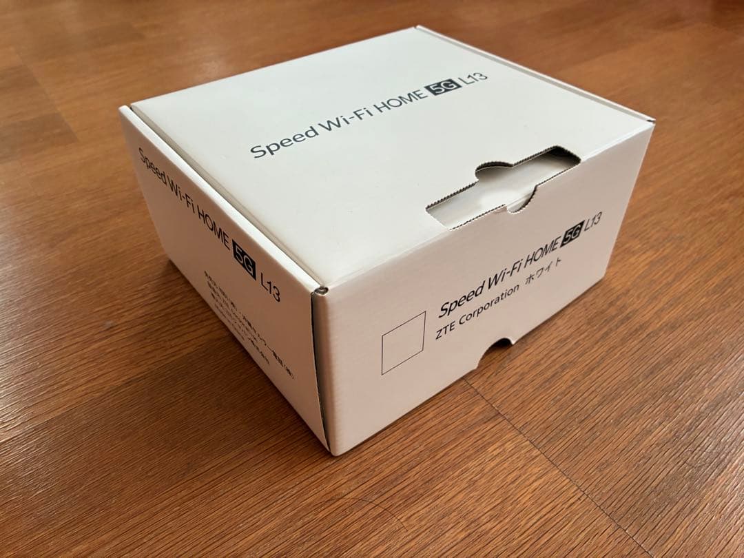 ZTE社製　Speed Wi-Fi  5G L13 カシモWiMAX