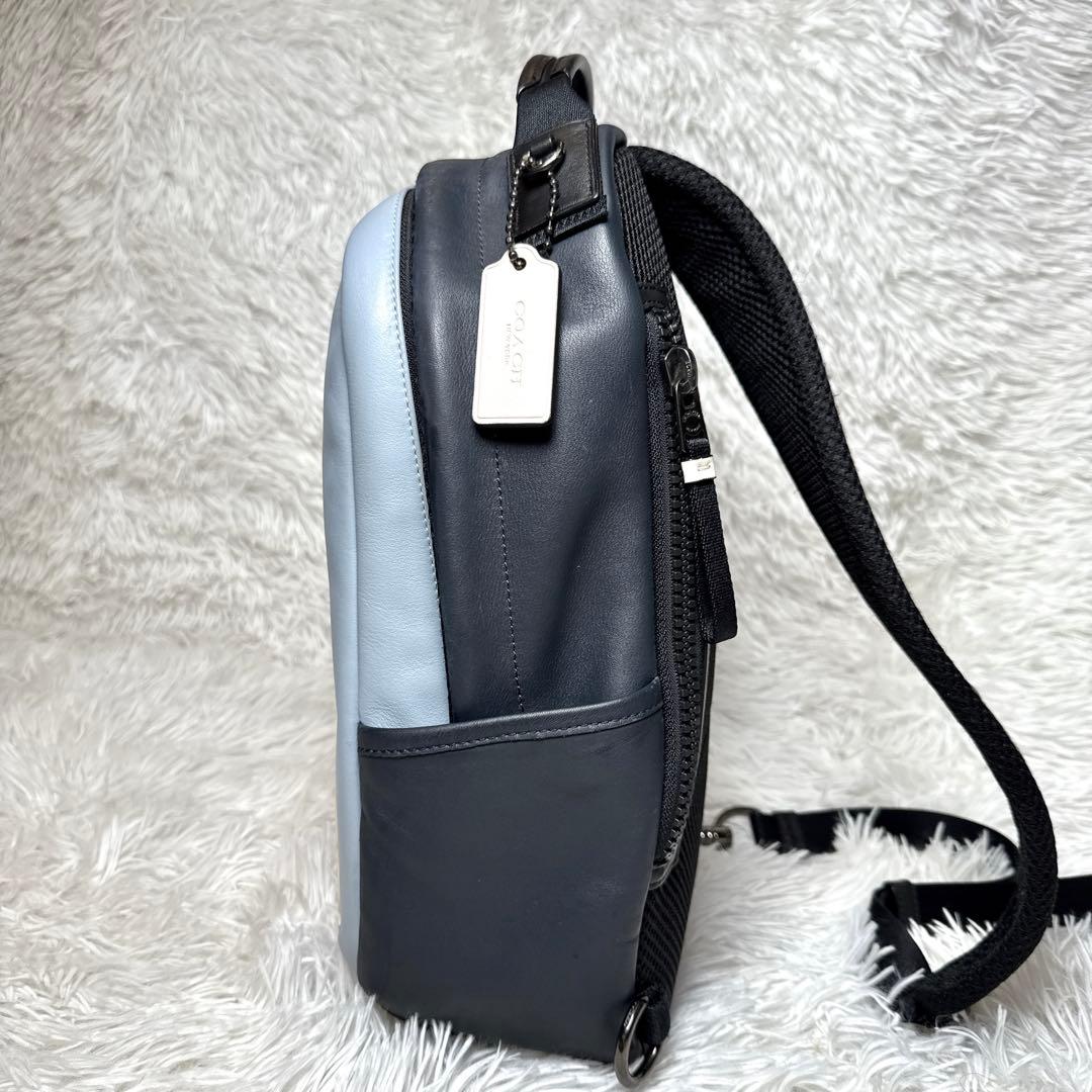 COACH ボディバッグ ショルダー シグネチャー レザー PVC 斜めがけ