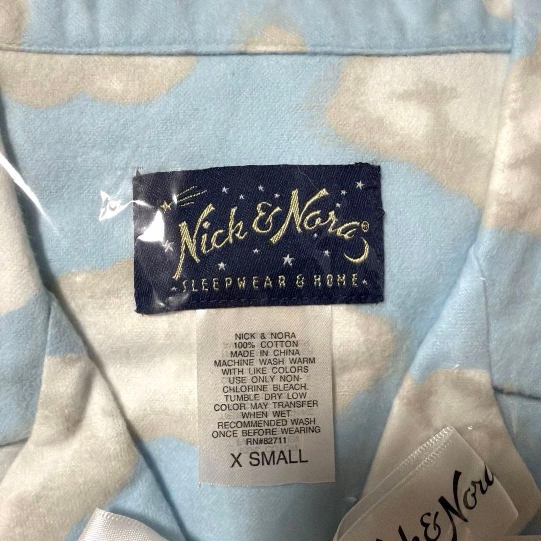 Nick&Nora フランネル　雲柄　パジャマ　上下　ニックアンドノラ　新品