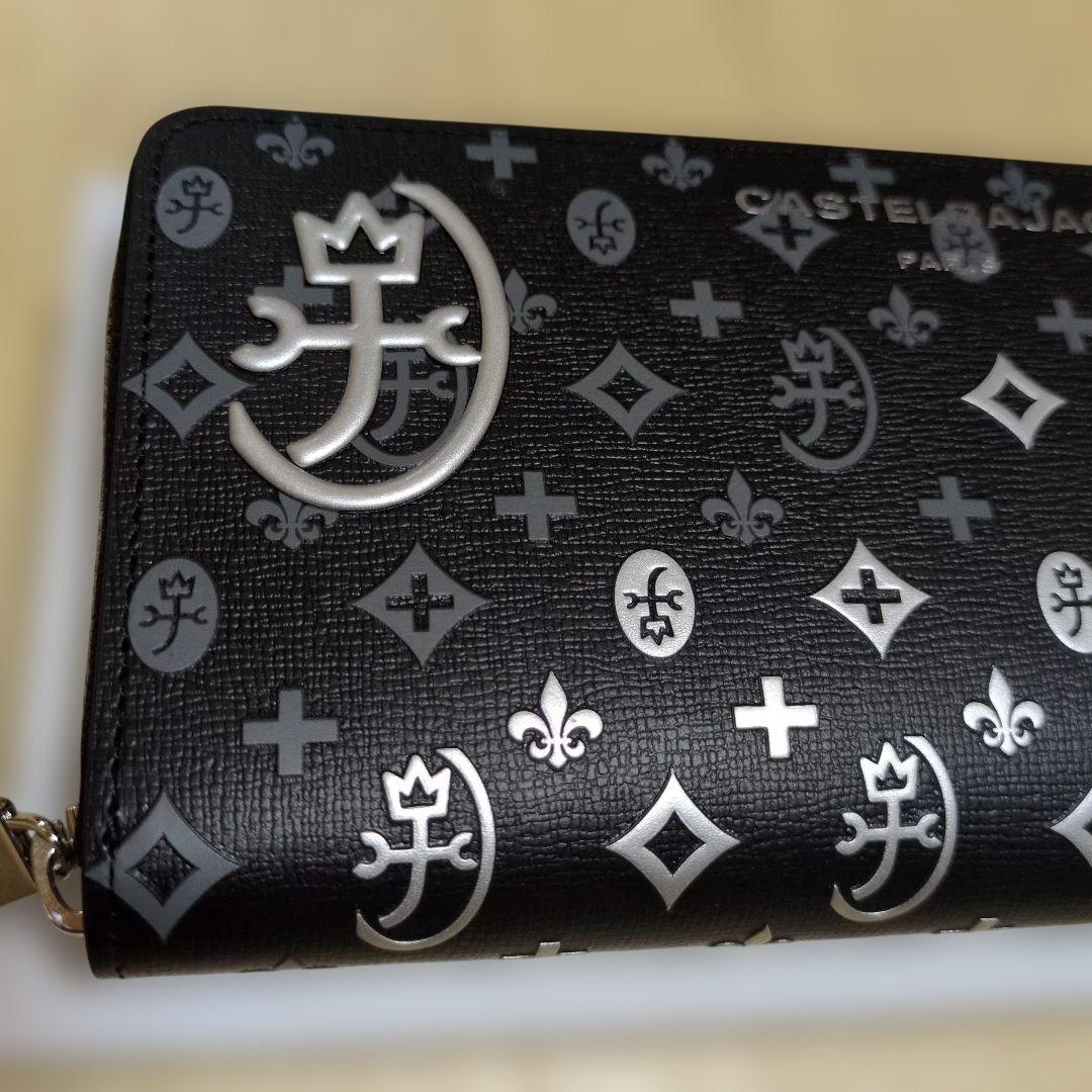 ★新品未使用★カステルバジャック 長財布 黒×シルバー 27500円
