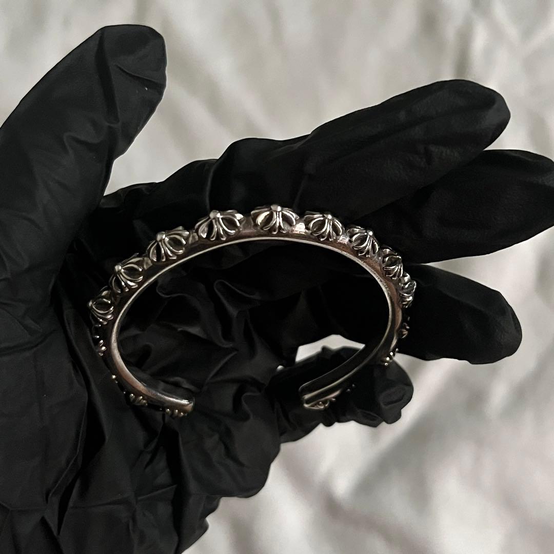 クロムハーツ CHROME HEARTS バングル クロスバンド シルバー925
