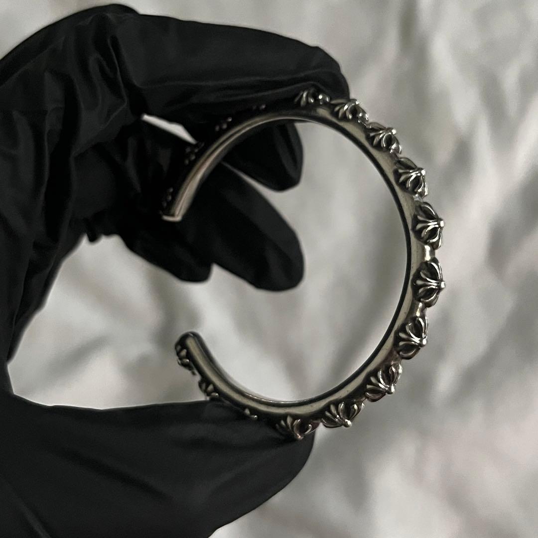 クロムハーツ CHROME HEARTS バングル クロスバンド シルバー925