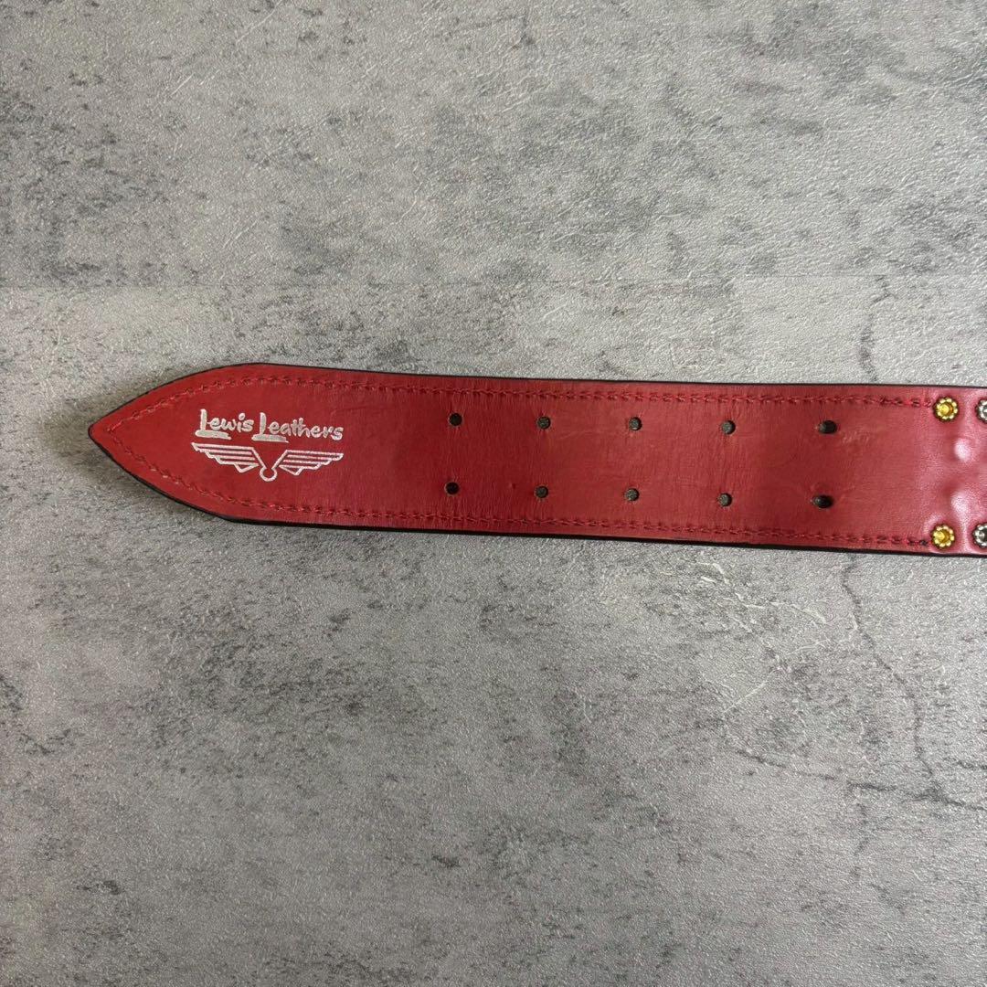 Lewis Leathers ルイスレザー スタッズベルト 箱付 XL