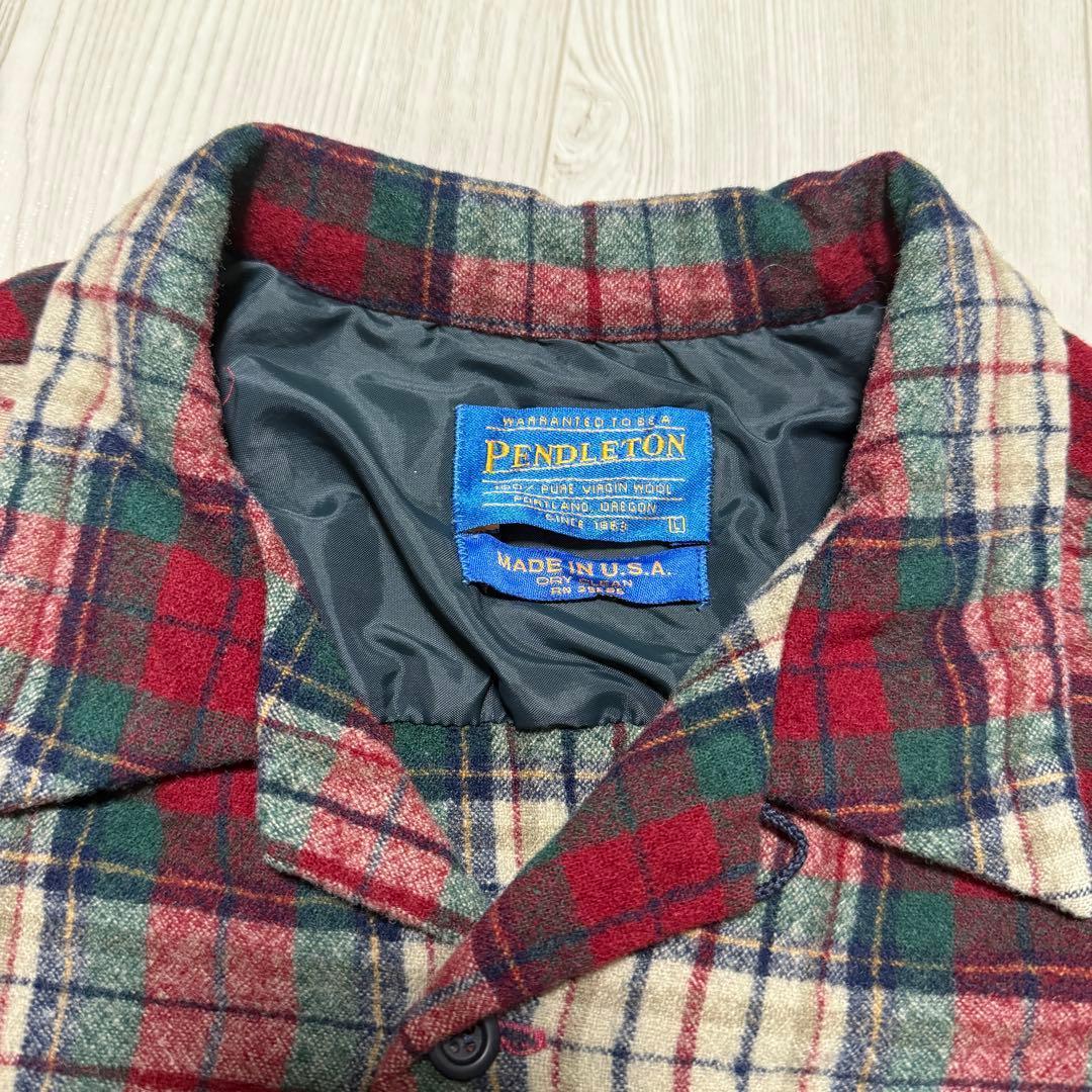 PENDLETON 90's USA製 ボードシャツ オープンカラー