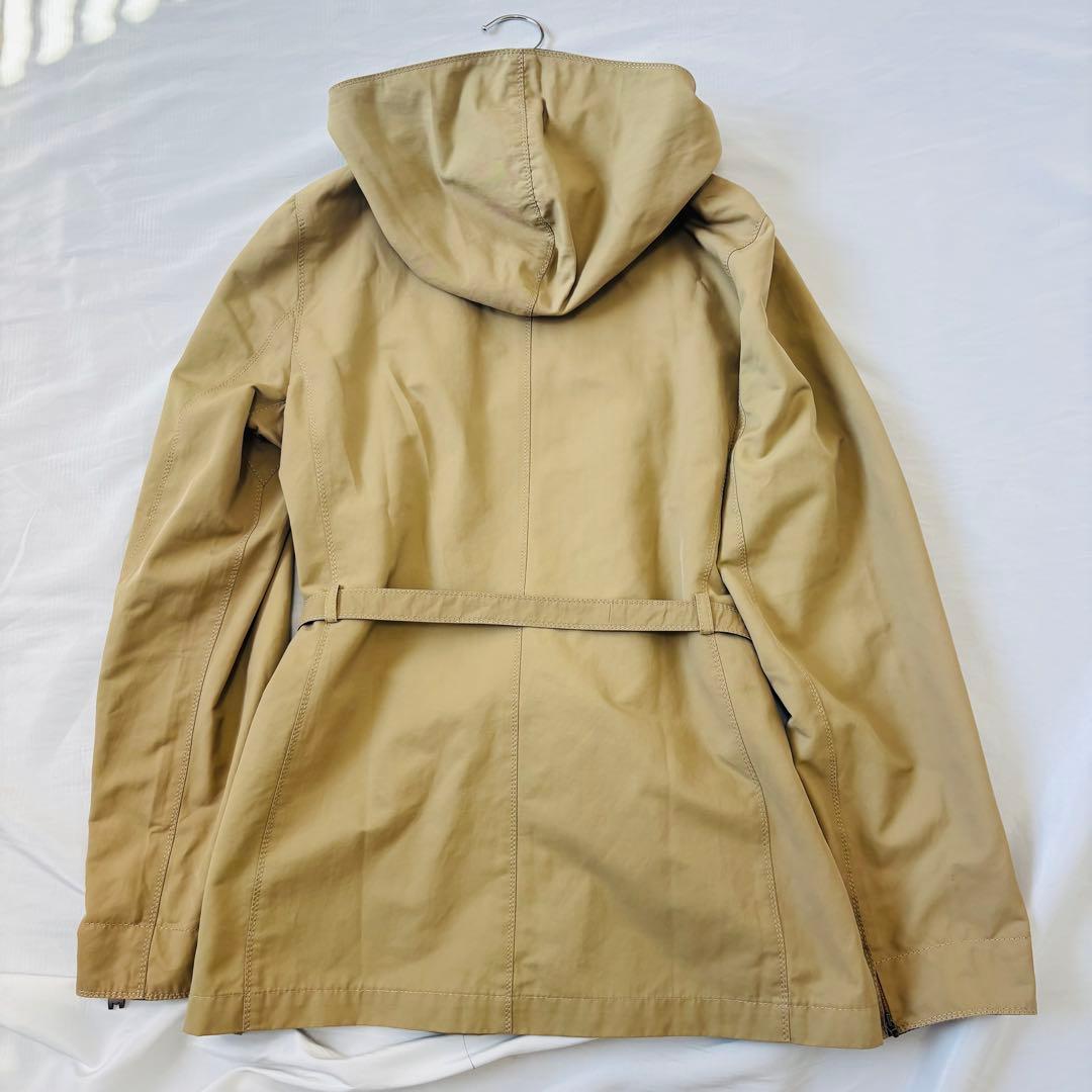 美品 MaxMara レインコート リバーシブル フード 大きいサイズ