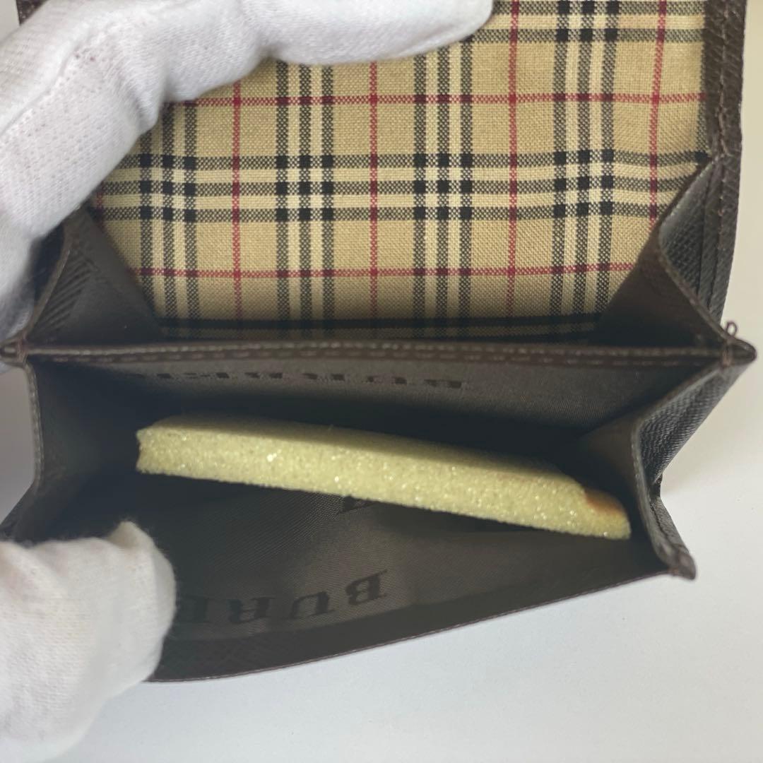 【極美品・箱＆保存袋付】バーバリー レザー ケース ブラウン