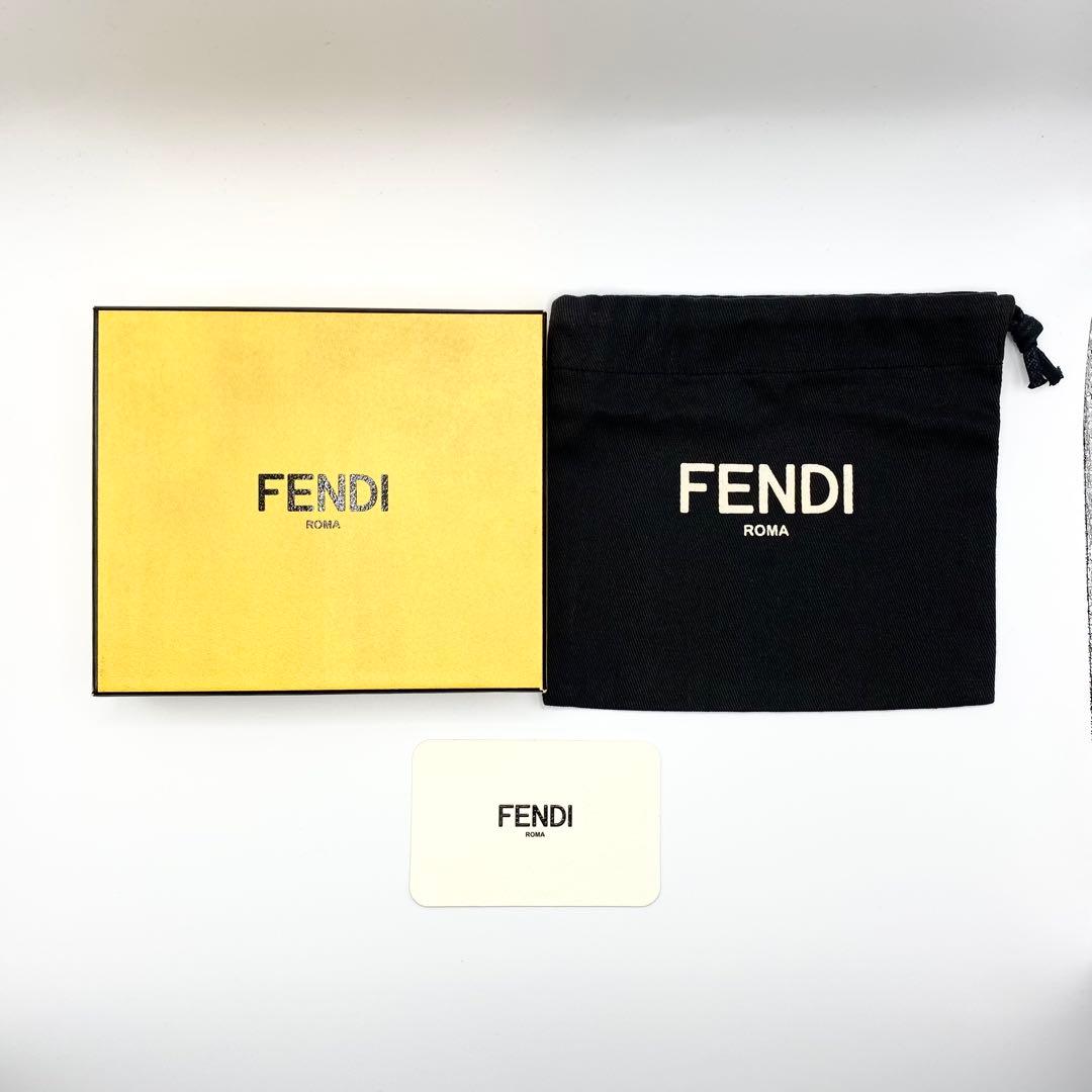 ✨付属品完備✨FENDI マネークリップ　バグズアイ　モンスター　レザー　極美品