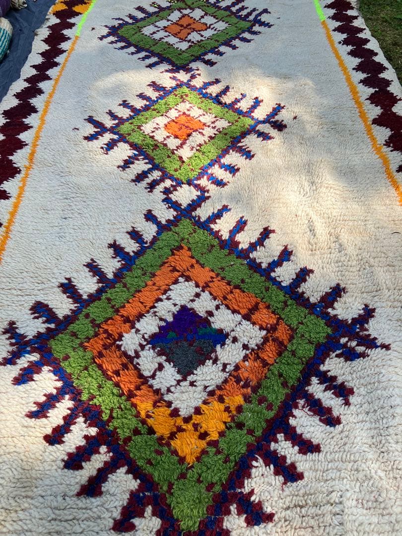 Moroccan rug/モロッコラグ　羊毛のラグ　北欧　ミッドセンチュリー