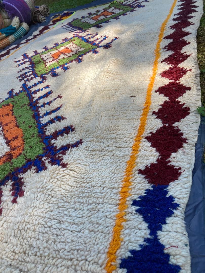 Moroccan rug/モロッコラグ　羊毛のラグ　北欧　ミッドセンチュリー