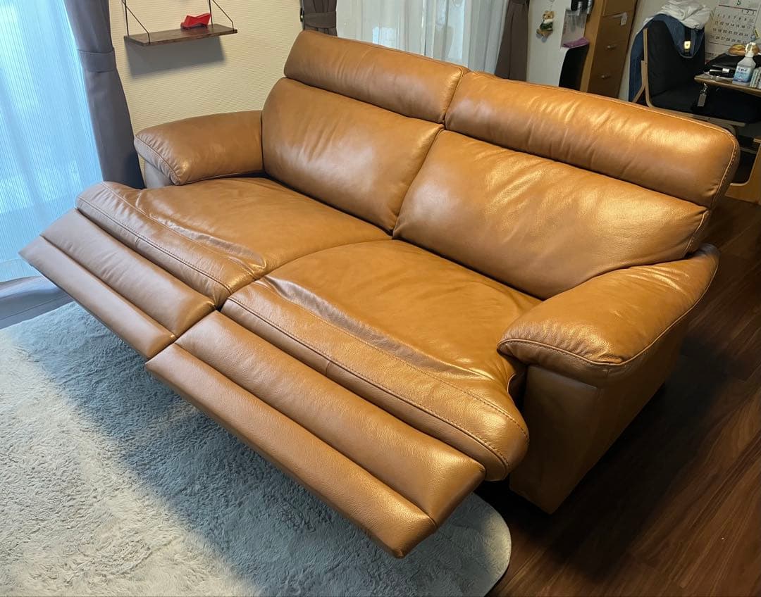 3人掛け両電動リクライニングソファー【美品】