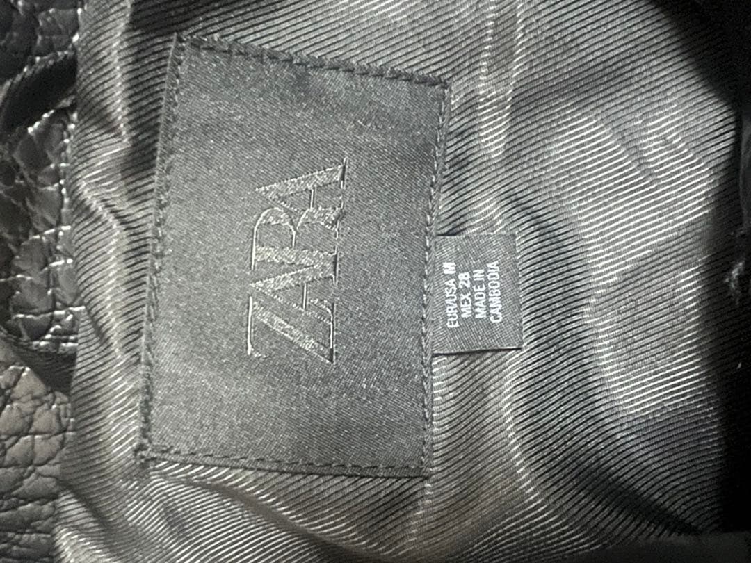 ZARA フェイクレザージャケット M