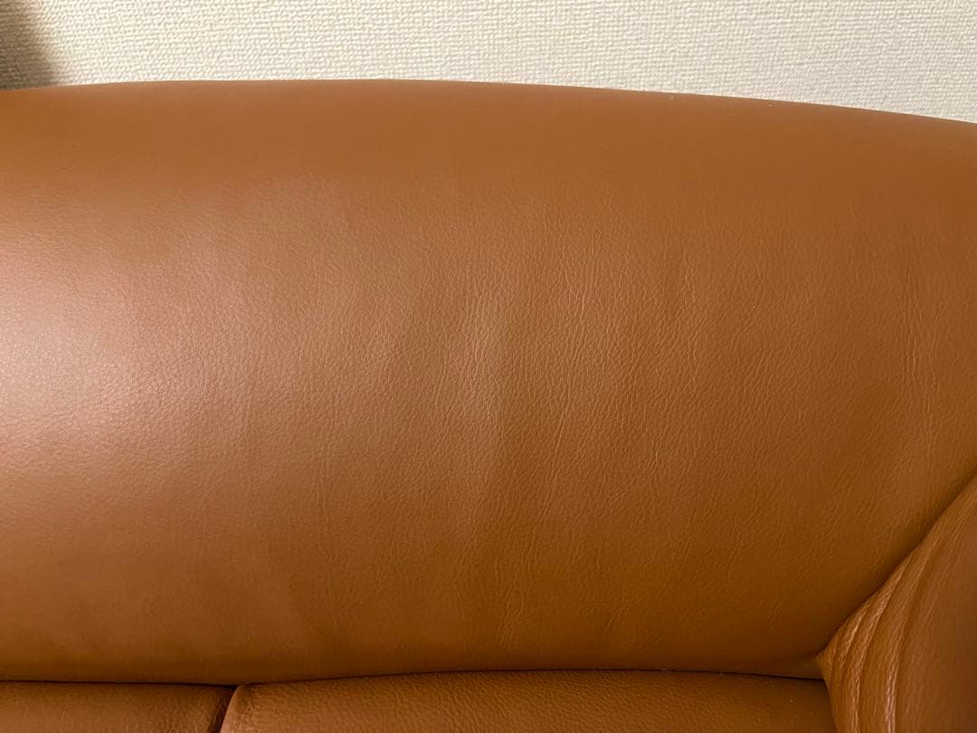 インターリバックス 馬場家具 ソファ 三人掛け ブラウン 本革 レザー