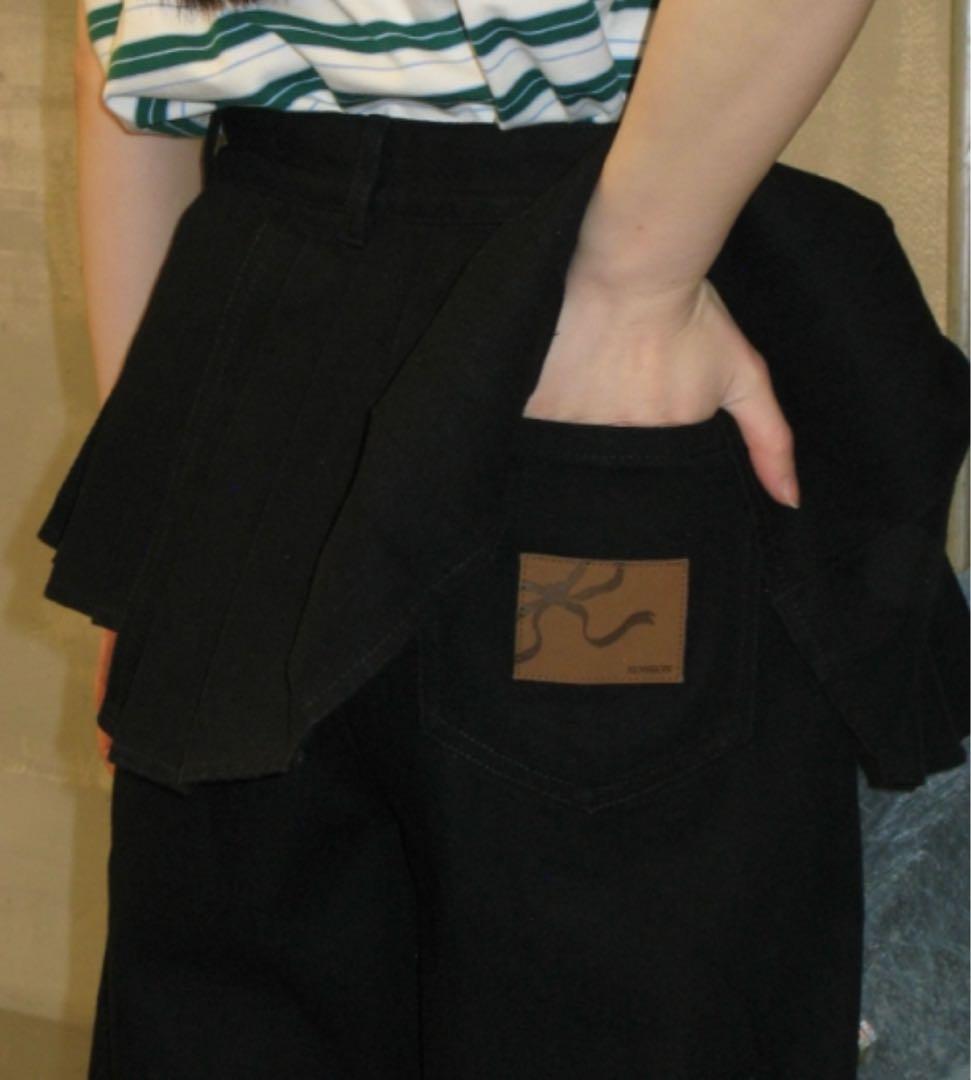 パンツ RONRON OFF BALANCE PLEAT LAYERED PANTS