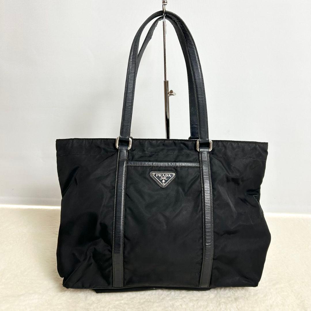 A　PRADA プラダ　トートバッグ　ハンドバッグ　ナイロン　レザー