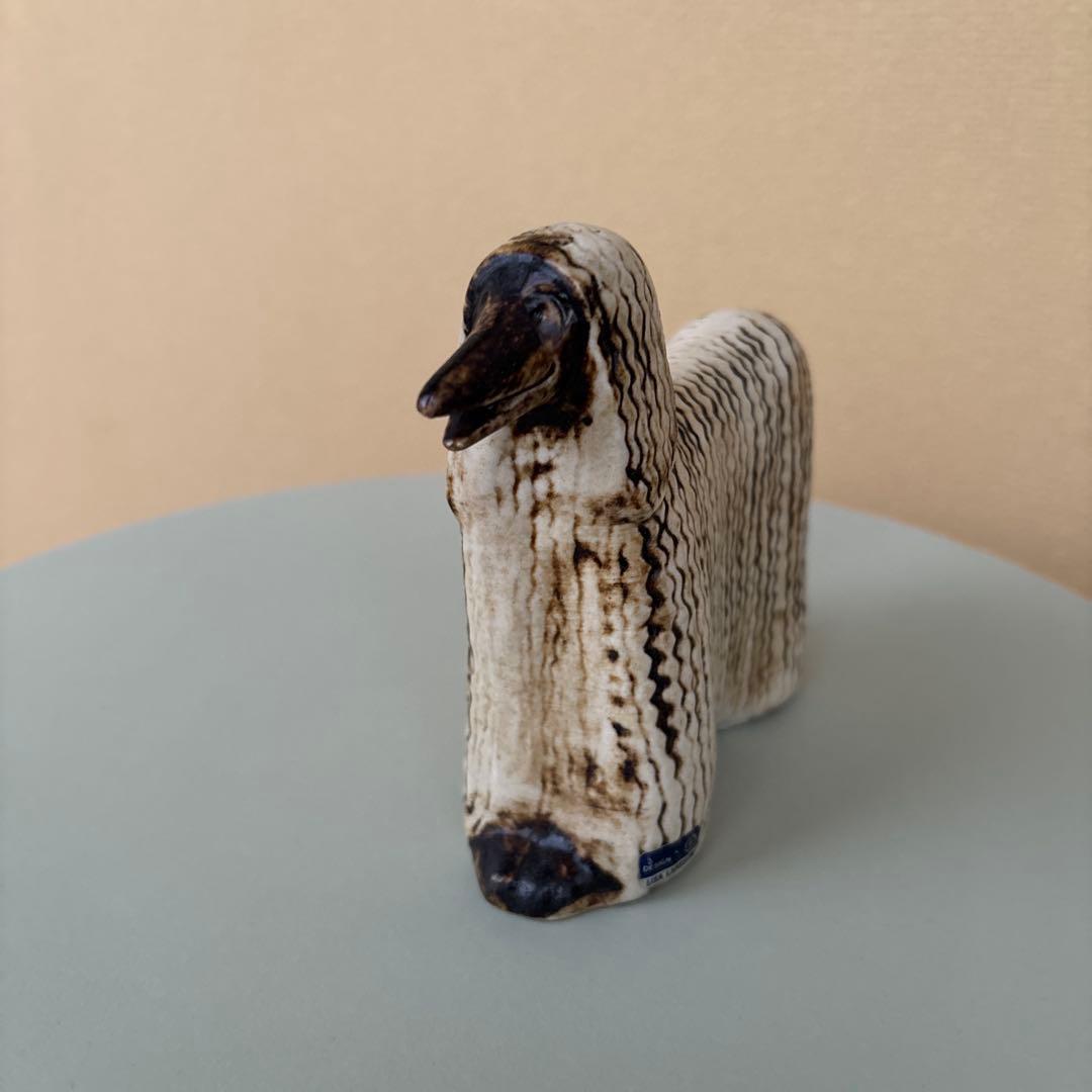 【ヴィンテージ】Lisa Larson リサラーソン アフガン ケンネル 北欧