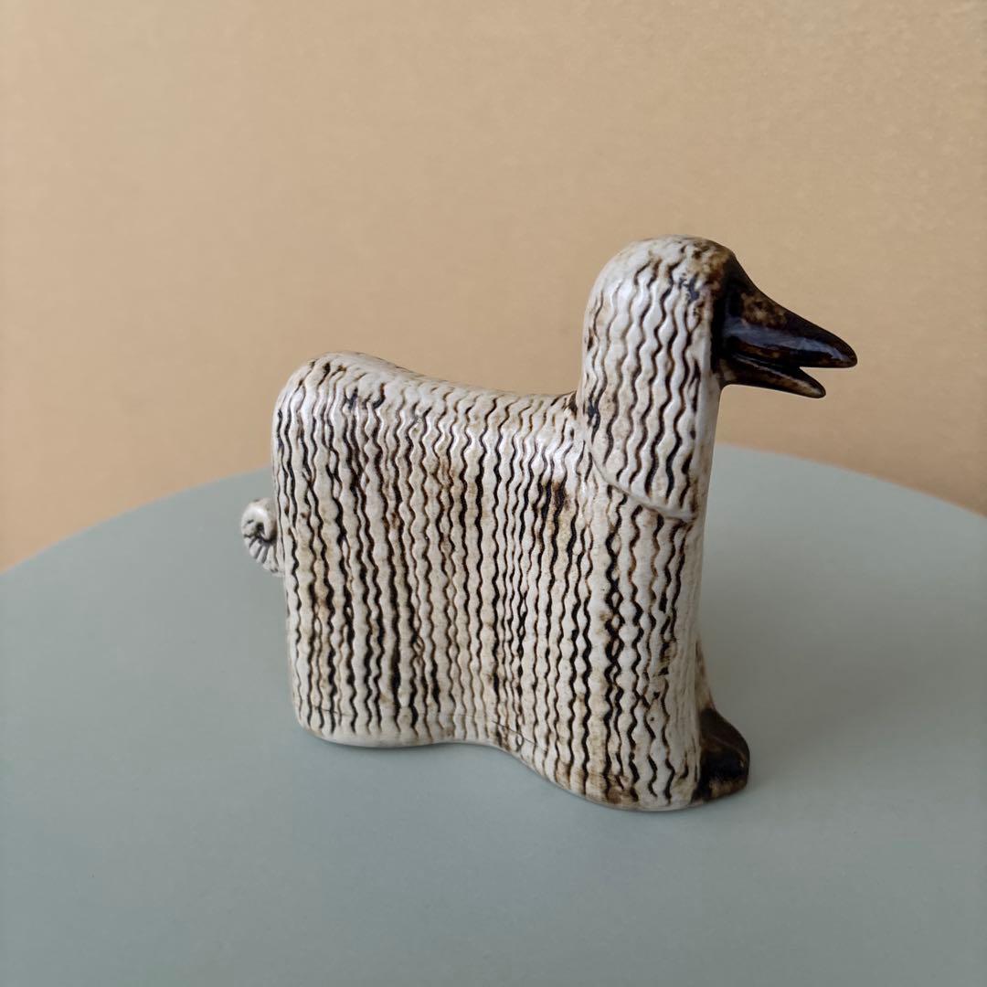 【ヴィンテージ】Lisa Larson リサラーソン アフガン ケンネル 北欧