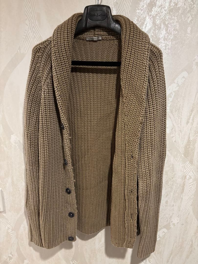 ボリオリ　ショールカラーカーディガン(カーキ)