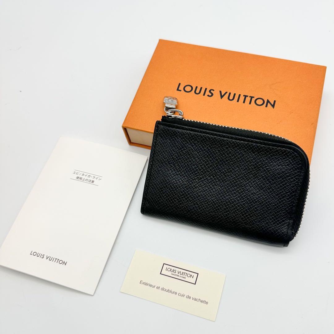 ルイヴィトン ポルトモネ ジュール タイガ コンパクト スリム 小銭入れ