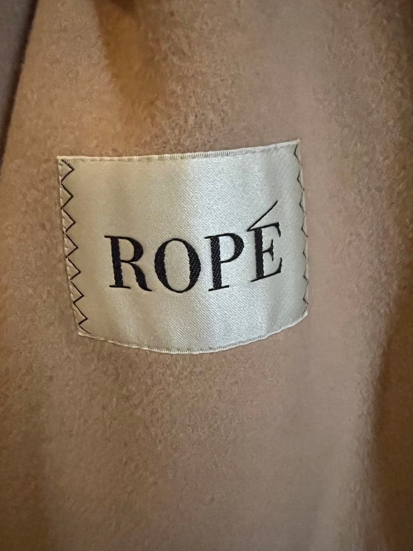 【ROPE】リバーメルトントレンチコート　38 ベージュ