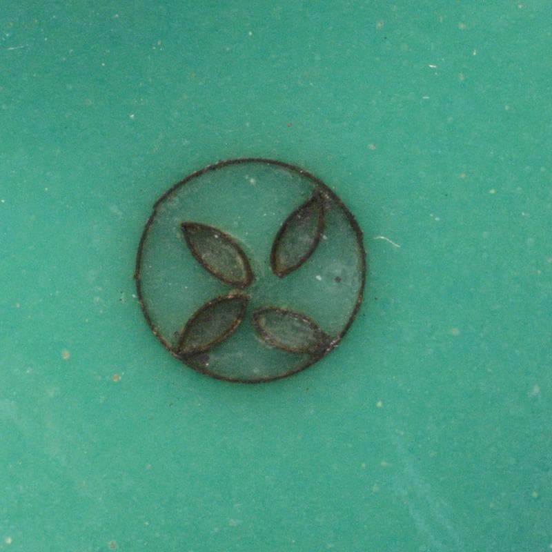 七宝焼　安藤七宝店　象嵌　青色香炉　時代箱付　F　R5554