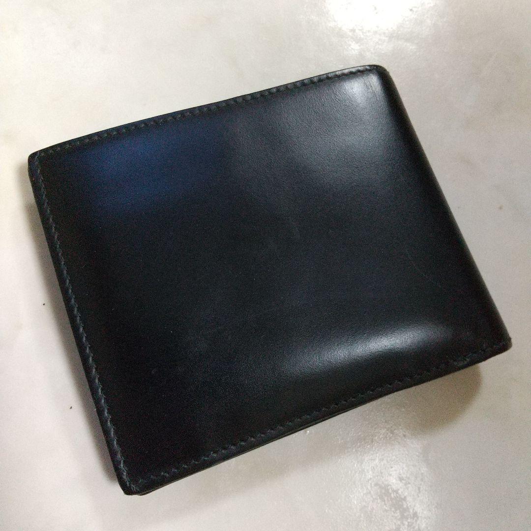 Paul Smith ポールスミス 中古美品 イタリア製 折り財布 レア柄 黒