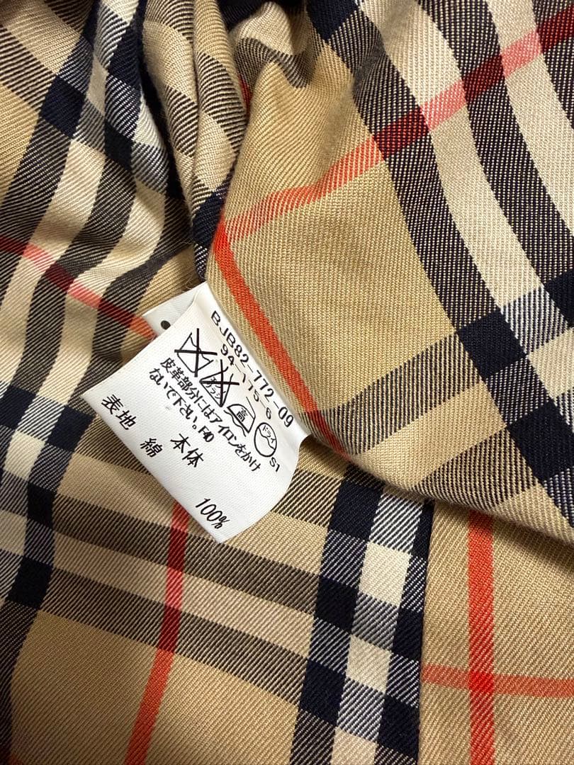 バーバリーロンドン　トレンチコート　ライナー付　ベルト付　ノバチェック　XL