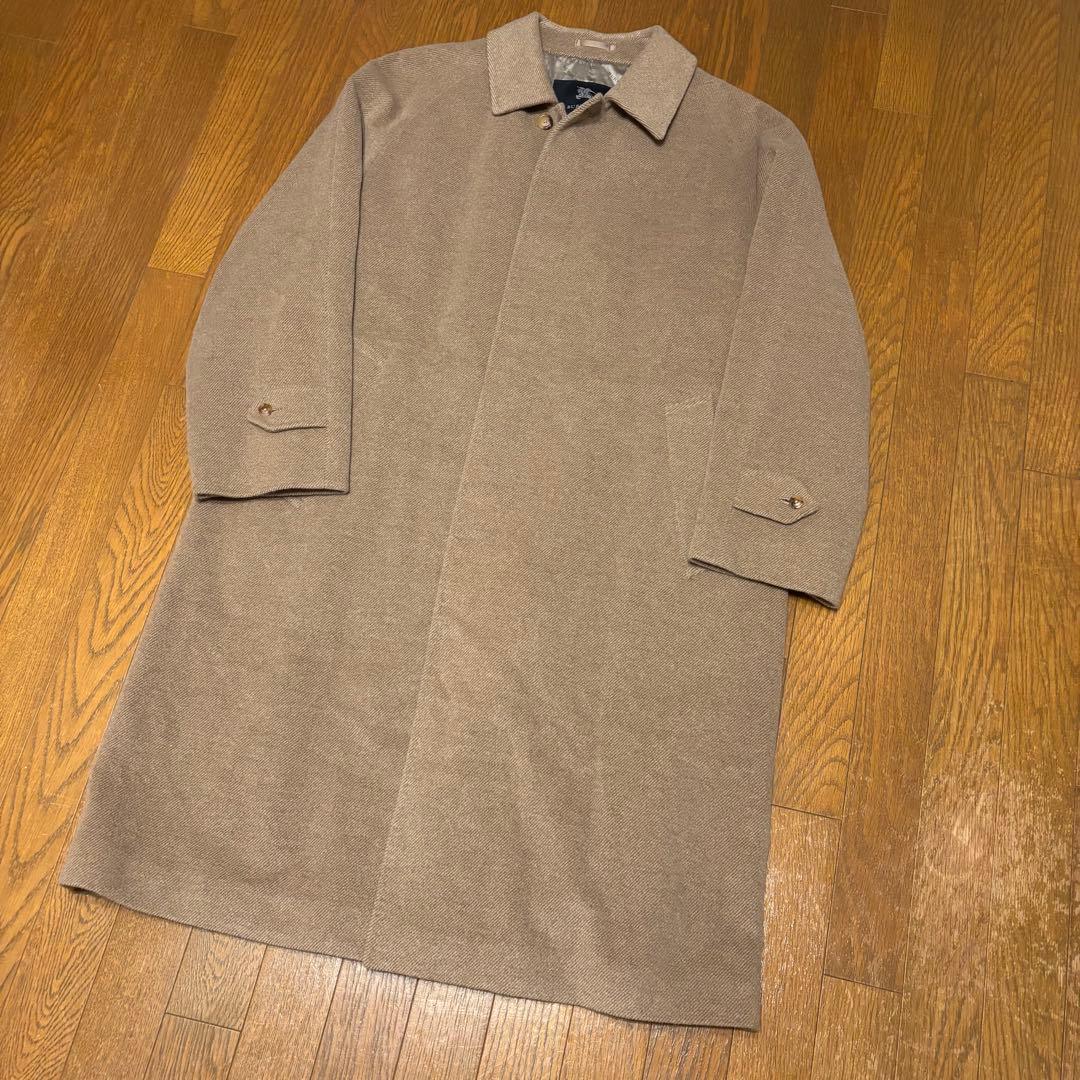 Burberry カシミヤ　ウール混合　高品質　キャメルロングコート