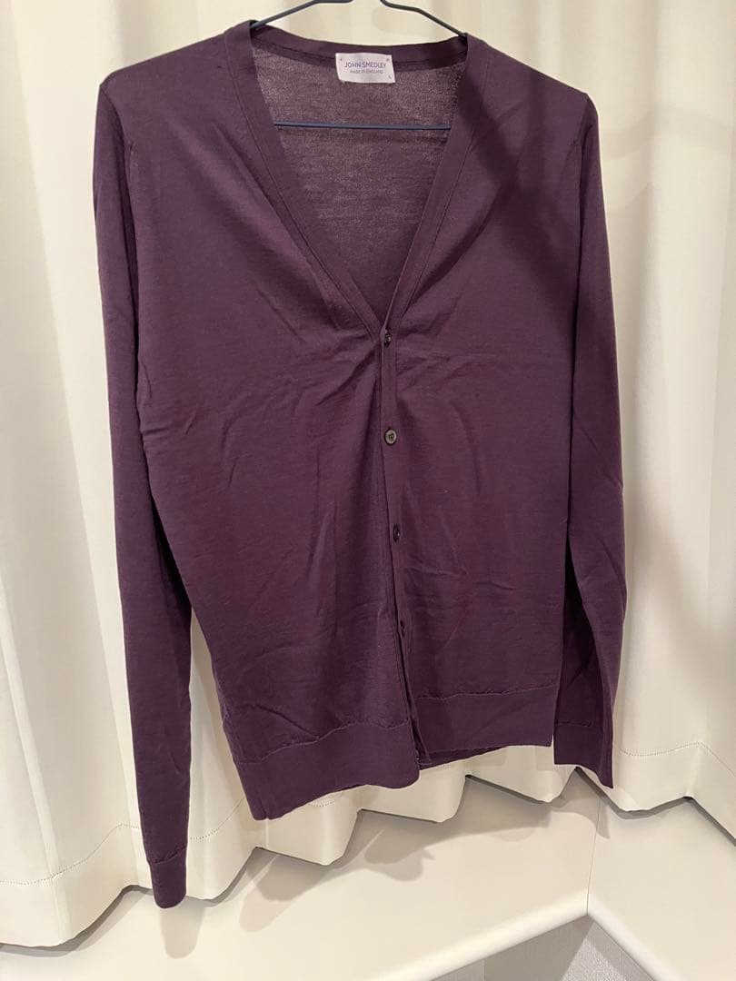 新品未使用)ジョンスメドレーJOHN SMEDLEY カーディガン100%ウール
