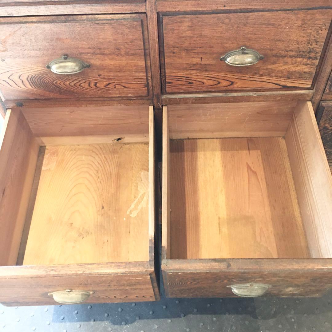 ☆15杯引出し棚☆小引出し 古家具 ヴィンテージ 小物 箪笥