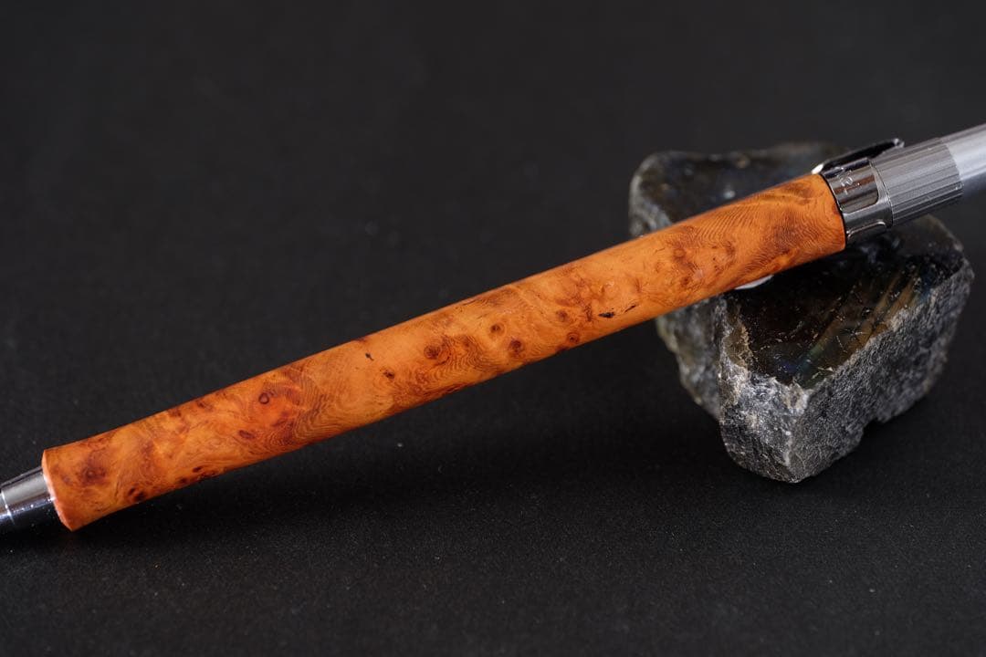 PG5木軸カスタムシャープペンシル0056 花梨瘤　高村杢工房