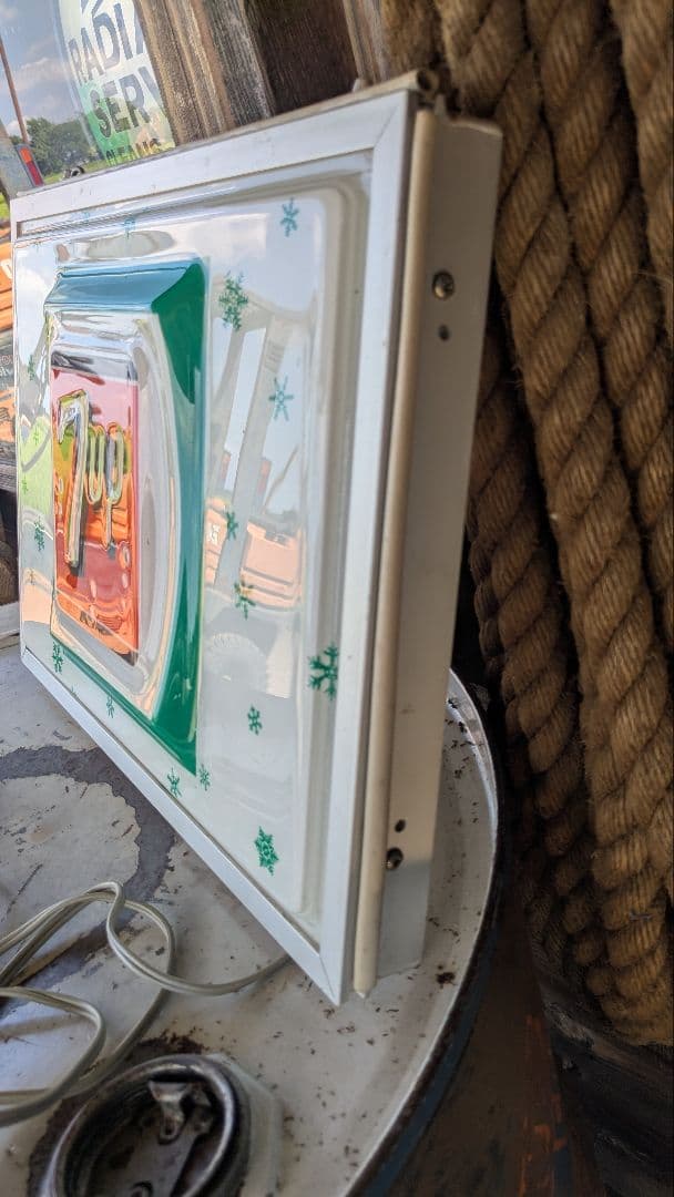 セブンアップ　7up メタルラック　ランプ　ビンテージ　usa　まとめて