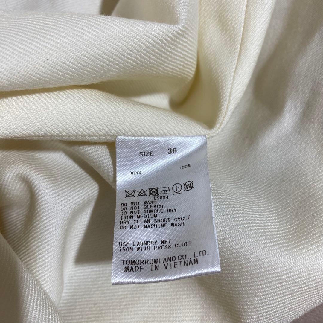 現行　トゥモローランド　ウールギャバジン ガウンコート　ライナー付き