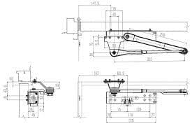 YKK　玄関　ドアクローザー