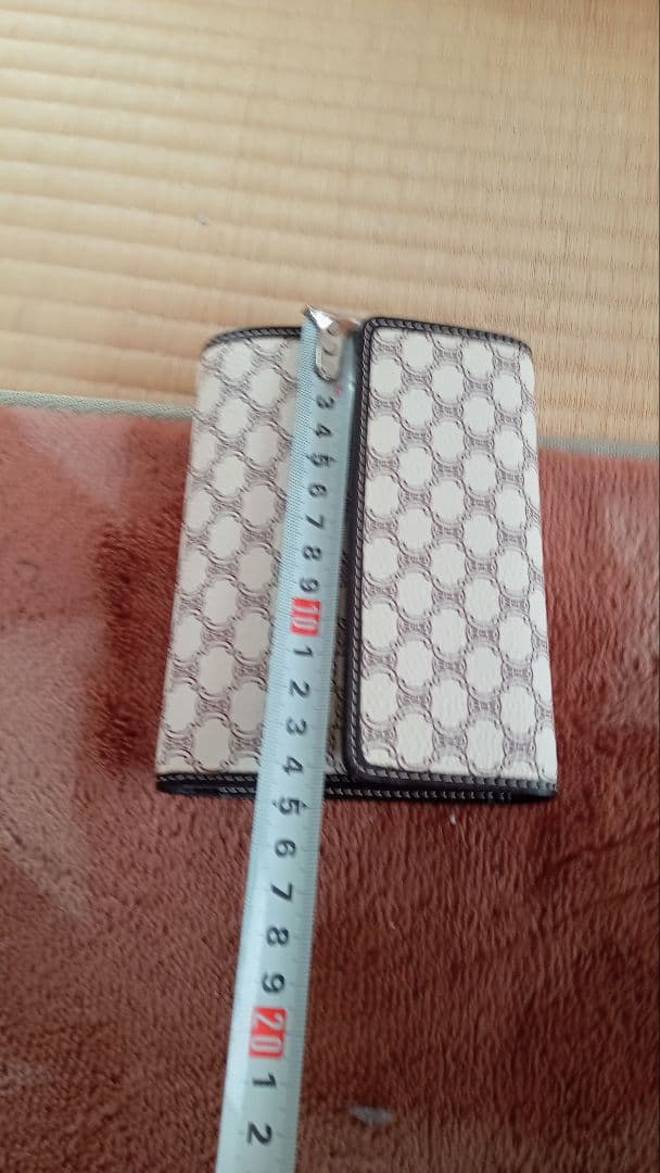 CELINE 二つ折り財布 ロゴパターン未使用品