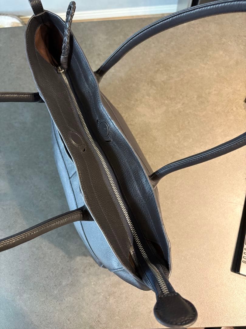 SAC`S BARで購入 濃紺レザー トートバッグ