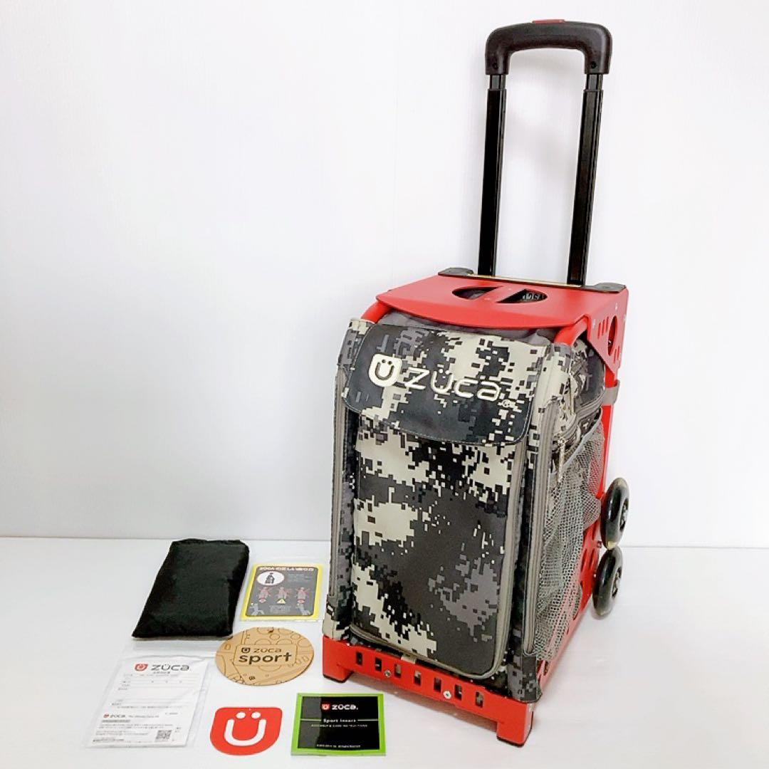 【極美品】ZUCA（ズーカ）スポーツキャリーバッグ　迷彩　カモ　希少色