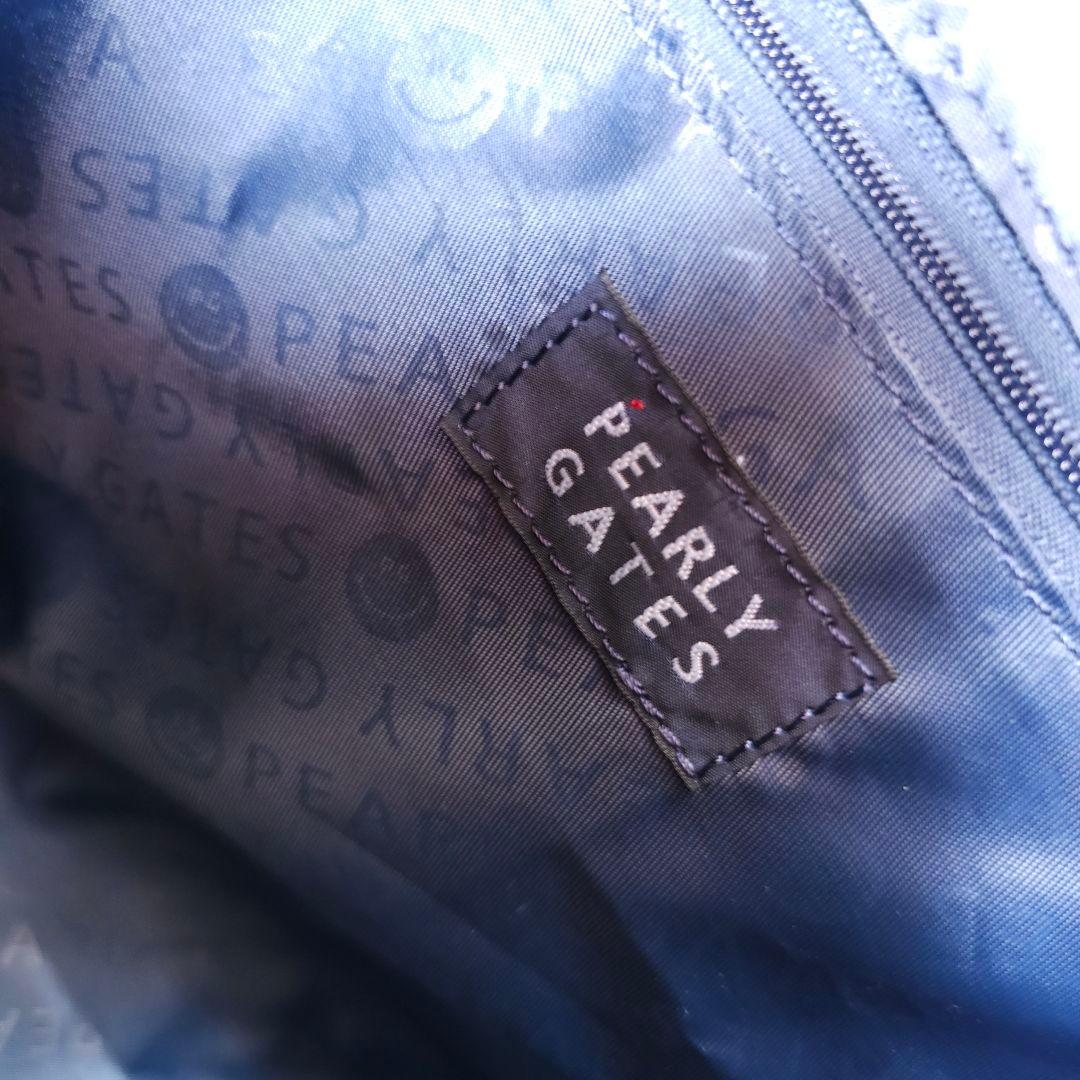 パーリーゲイツ】2022年ロゴネーム×モノクロ ゴルフロッカーバッグ ポーチ付き