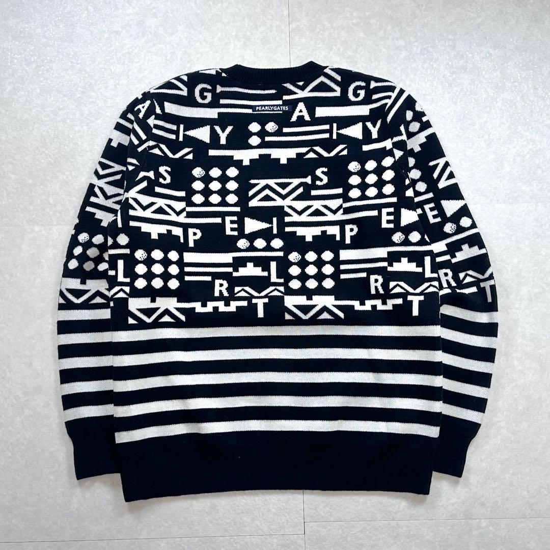 PEARLY GATES 2022年 ジャガードニット 総柄 サイズ6