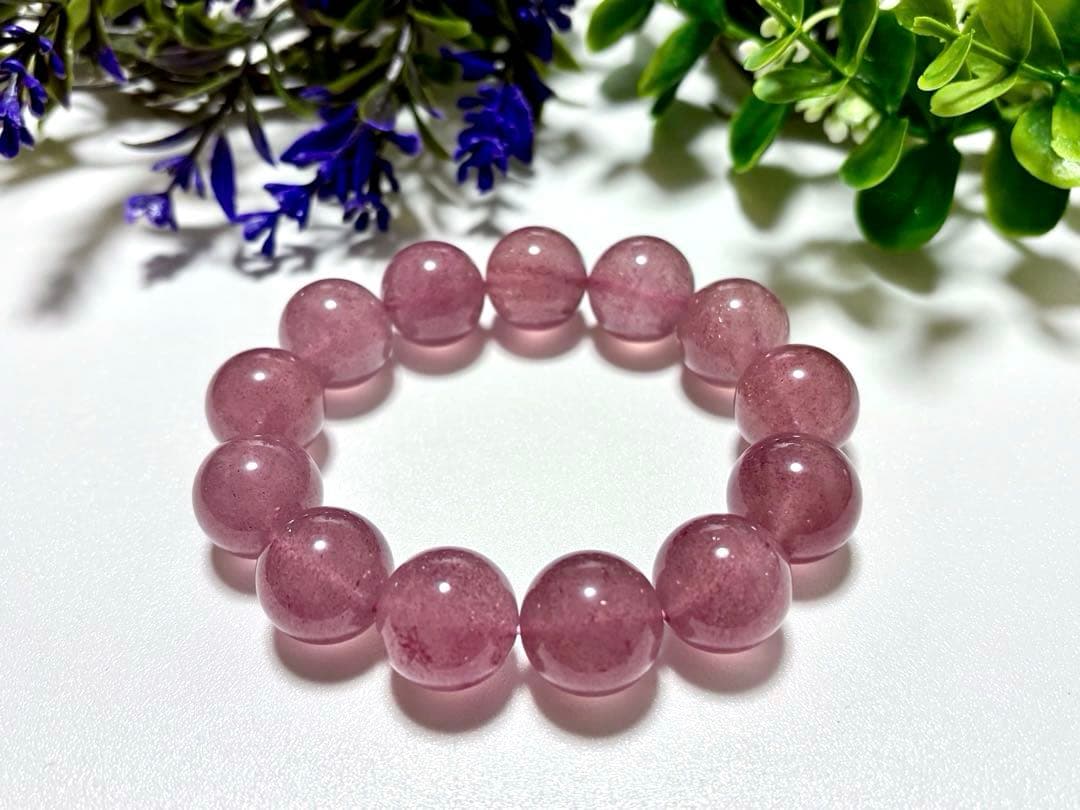 究極品質　聖なる愛の守護石　タンザニア産　プリズムモーヴストロベリークォーツ