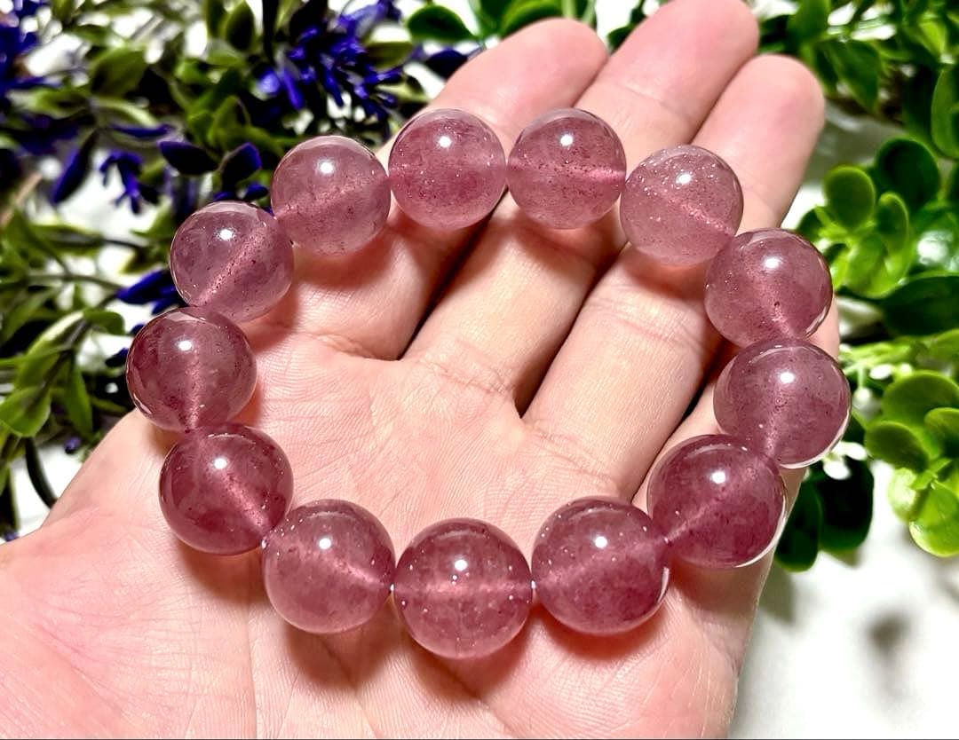 究極品質　聖なる愛の守護石　タンザニア産　プリズムモーヴストロベリークォーツ