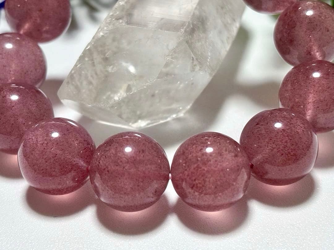 究極品質　聖なる愛の守護石　タンザニア産　プリズムモーヴストロベリークォーツ
