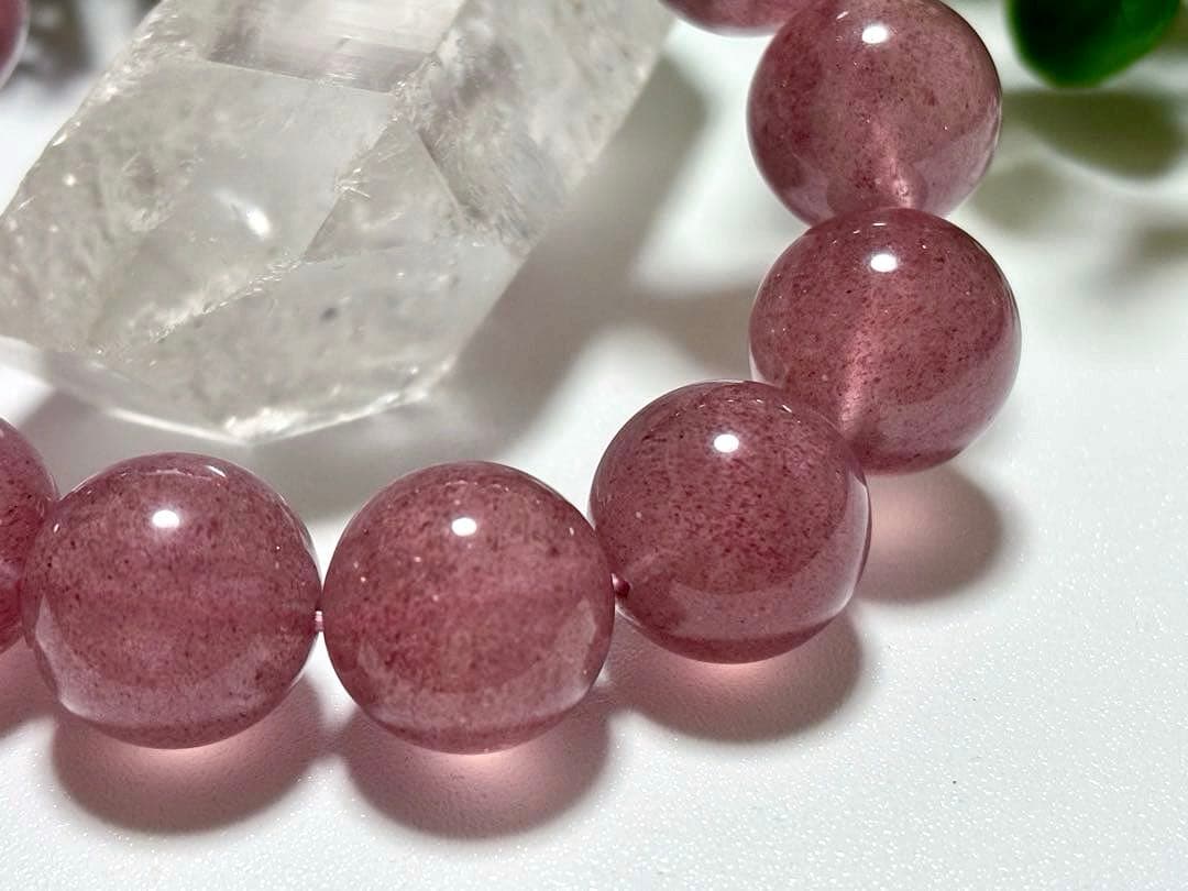 究極品質　聖なる愛の守護石　タンザニア産　プリズムモーヴストロベリークォーツ