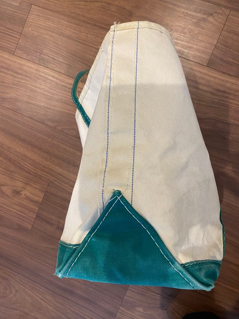 美品　ギザタグ LL Bean トート グリーン L ビーン 80s
