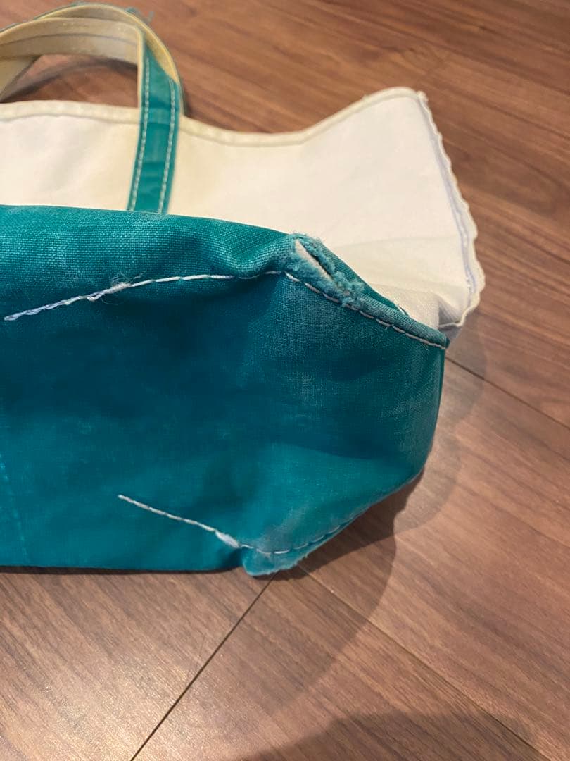 美品　ギザタグ LL Bean トート グリーン L ビーン 80s