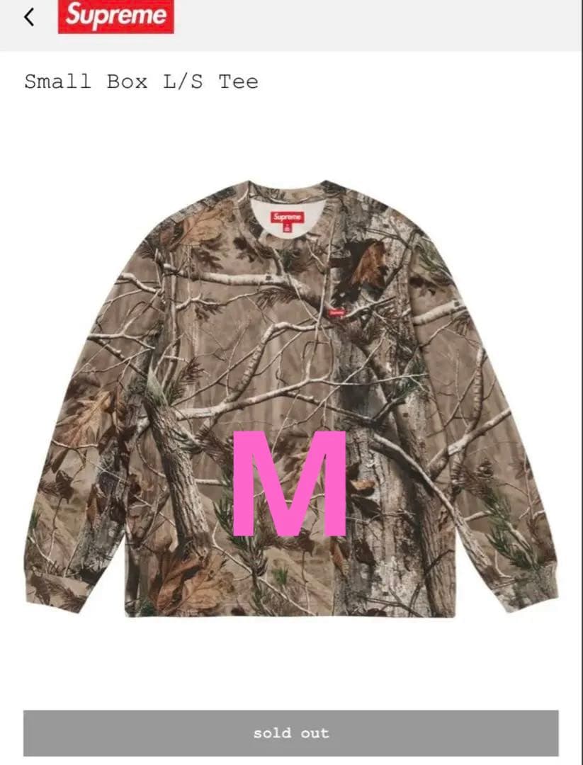 Supreme Small Box L/S Tee リアルツリー カモ ロンT