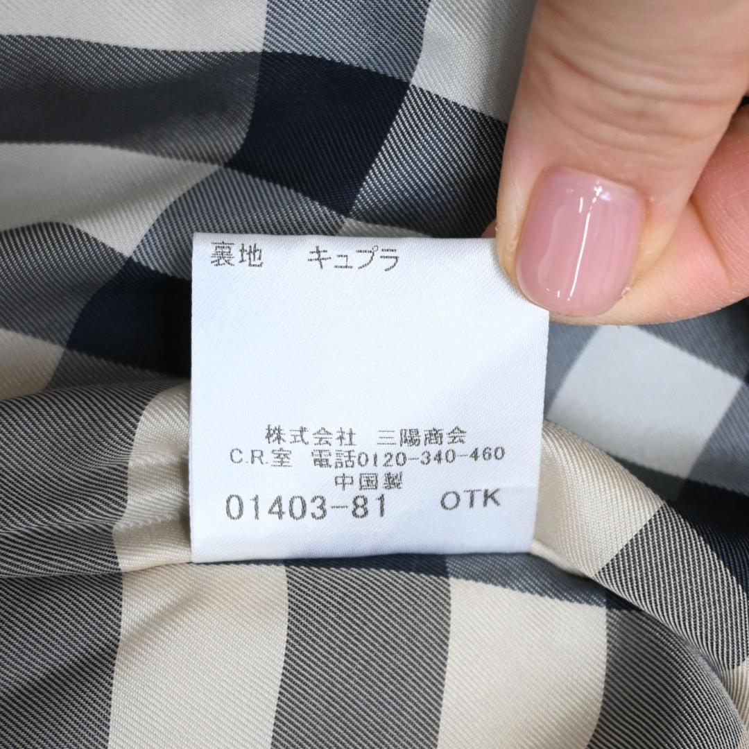 48285★年 バーバリーロンドン トレンチコート ノバチェック ライナー付き”