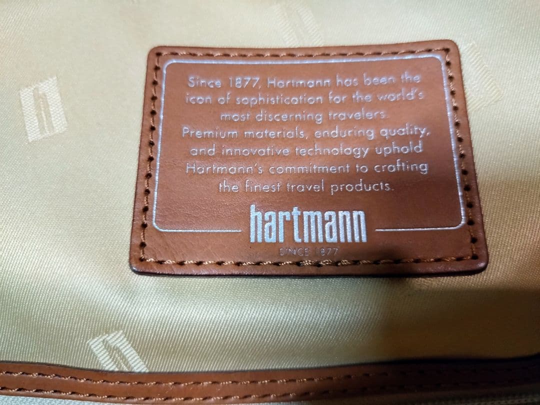 hartmann ハートマン　レザースーツケース　キャリーケース　ブラウン系