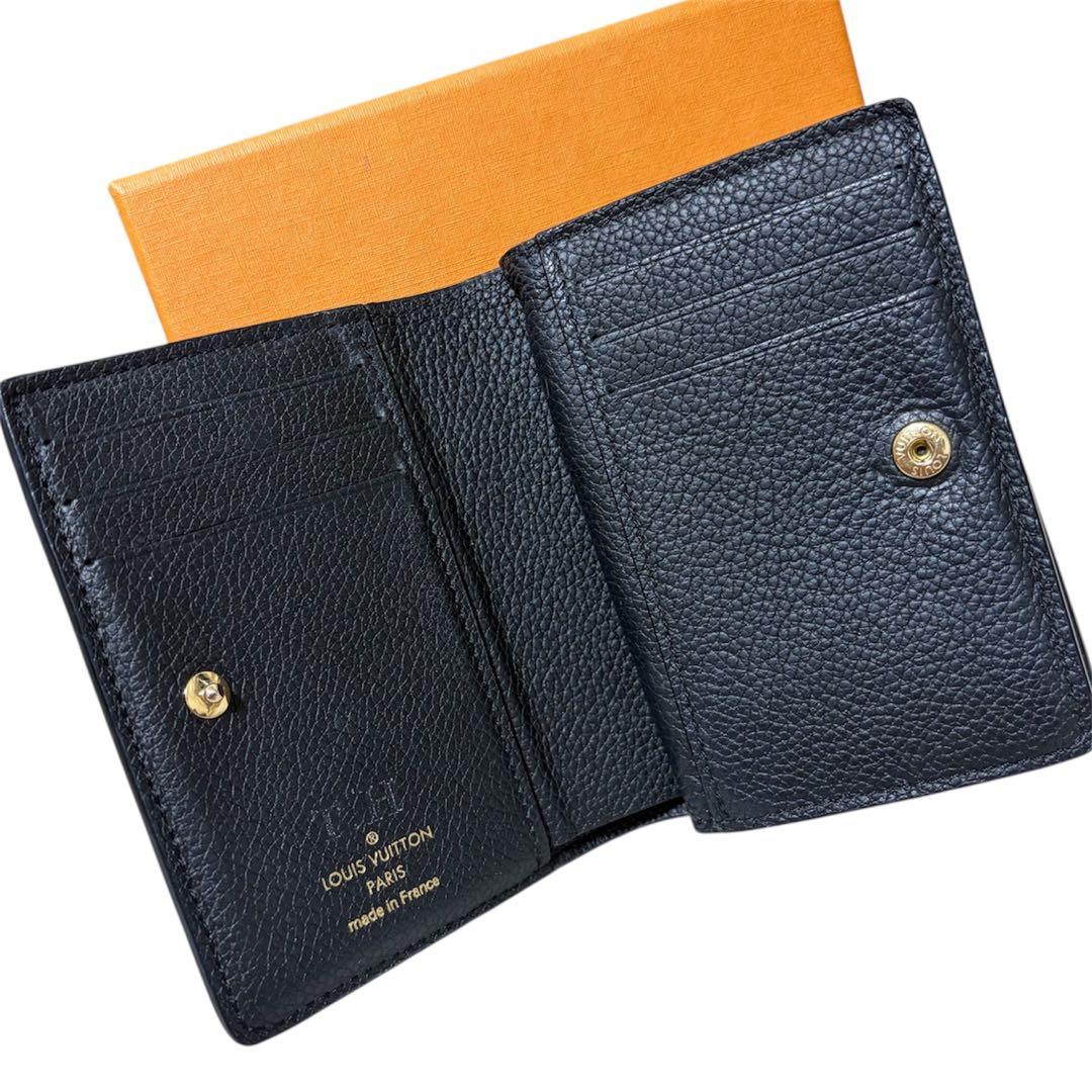 ルイヴィトン アンプラント 二つ折り財布 ブラック 正規品 鑑定済 美品 箱付き