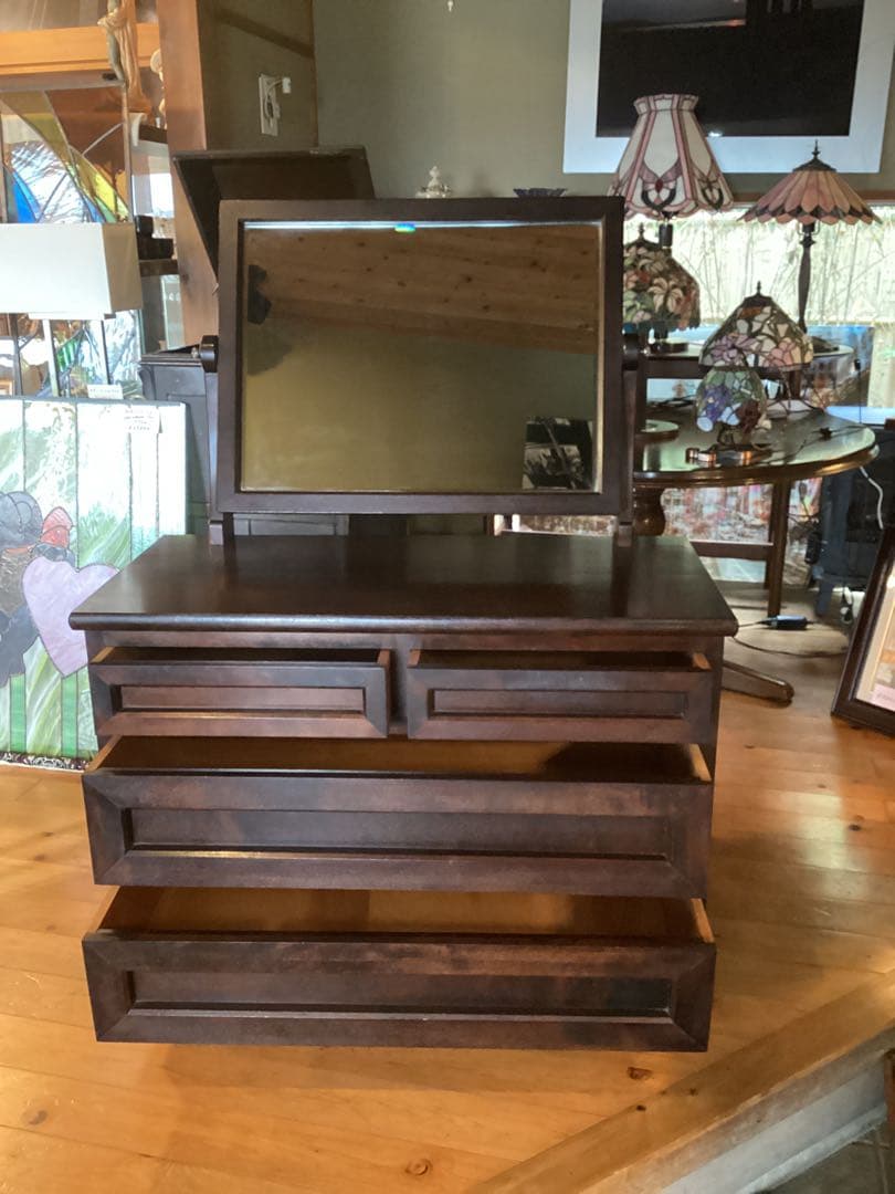 松本民芸　ミラー付きドレッサー　鏡台　チェスト