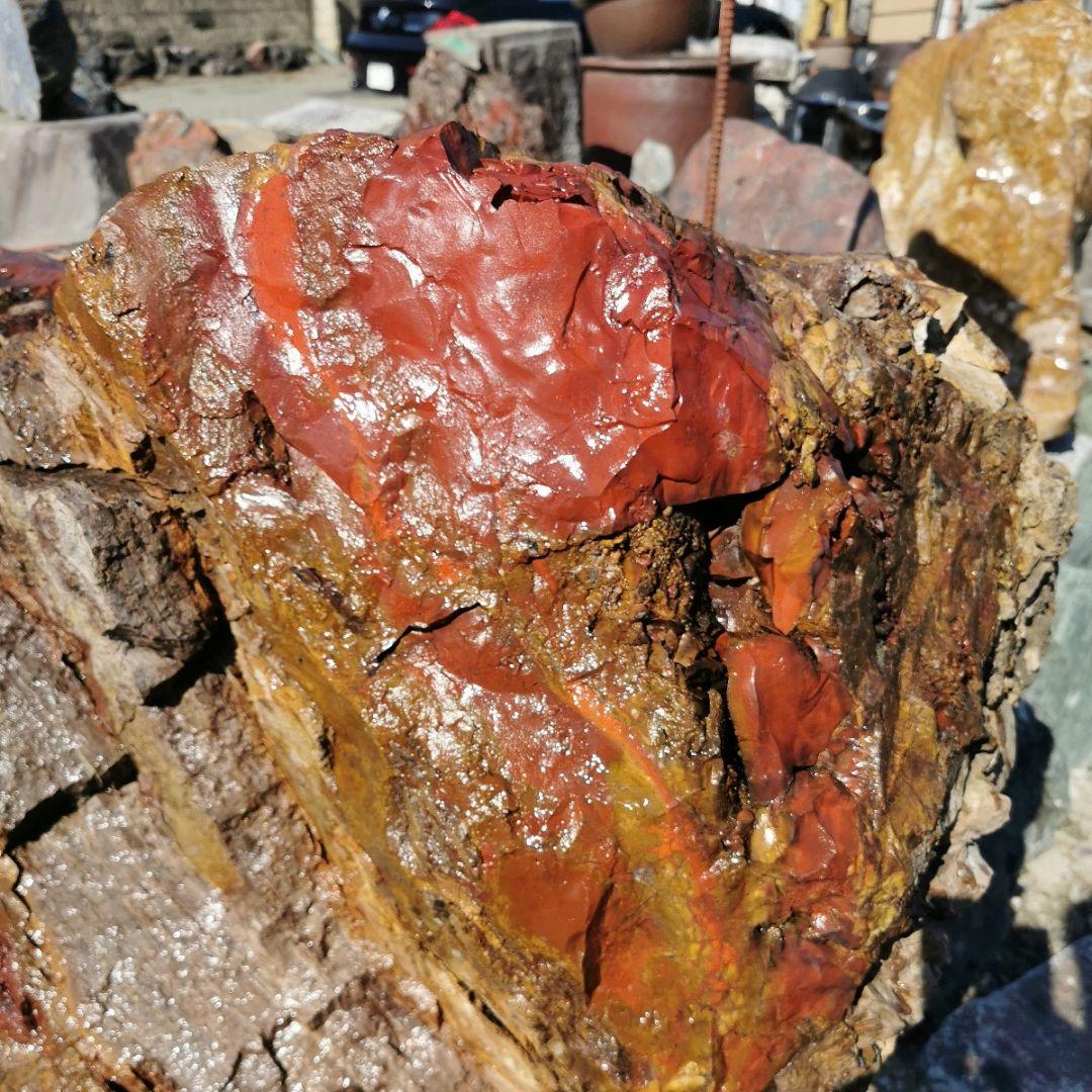 福島産　ジャスパー　708キロ　庭石　石　鑑賞石　庭　置物　オブジェ　インテリア